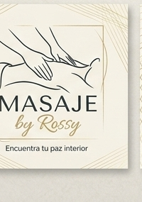 Masaje by Rossy — logo cuadrado